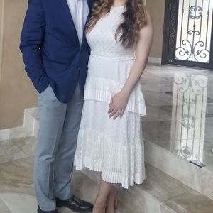 ZIMMERMANN Tiered Ivory Dress